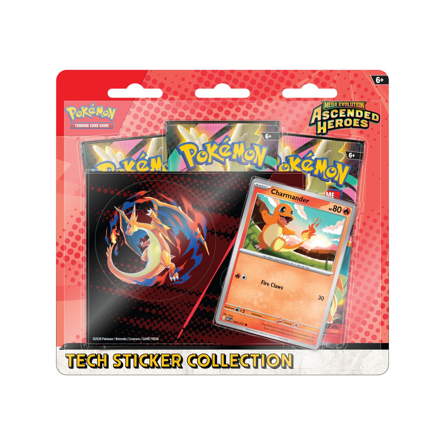 Pokémon TCG - Ascended Heroes Tech Sticker Collection Charmander