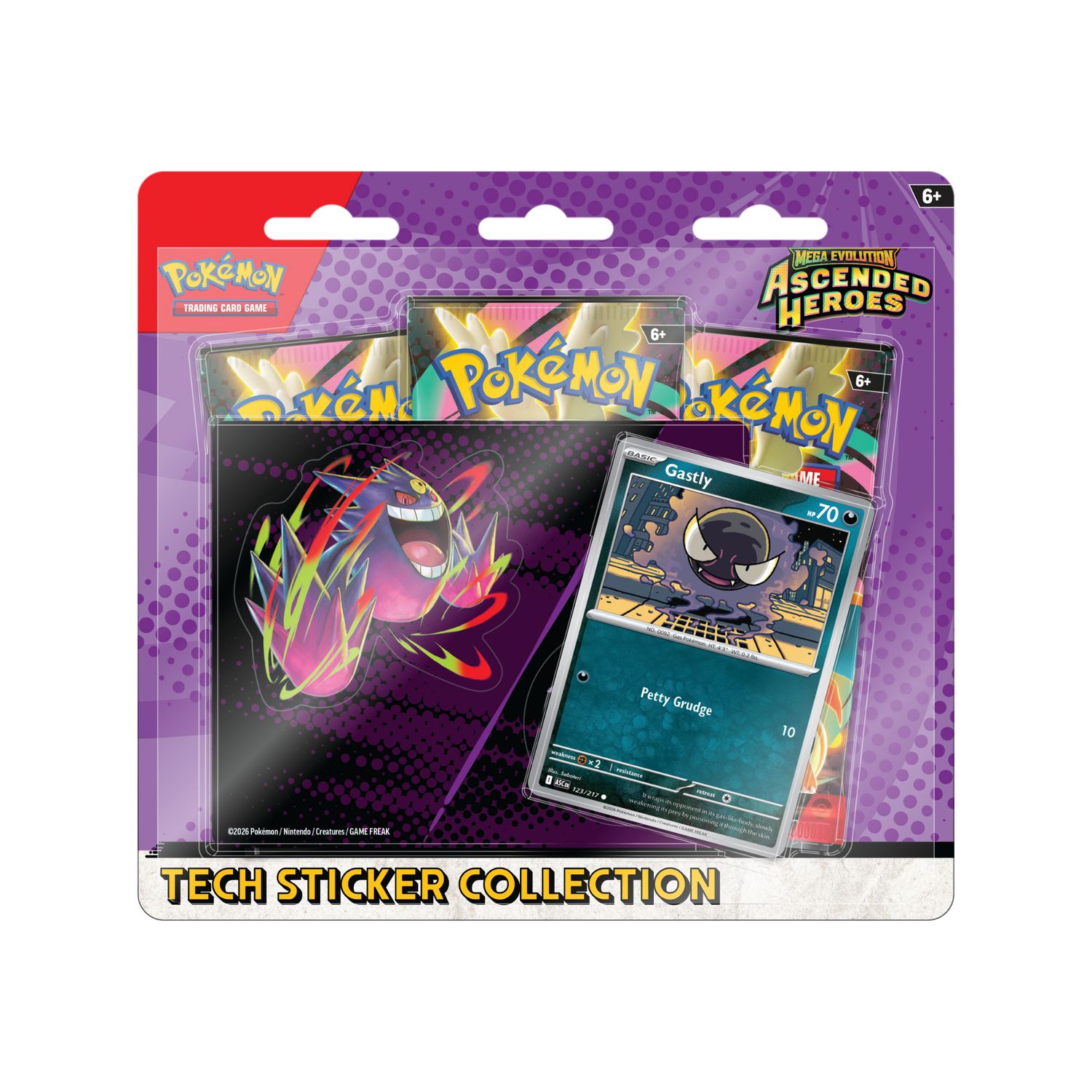 Pokémon TCG - Ascended Heroes Tech Sticker Collection Gastly