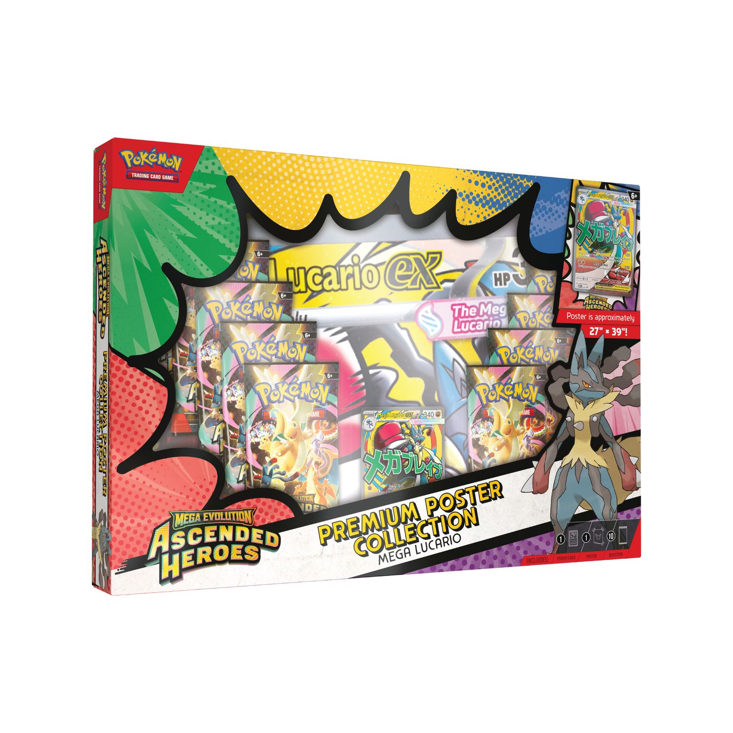Pokémon TCG - Ascended Heroes Premium Poster Collection Mega Lucario