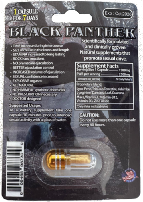 New Black Panther Extreme 25000 - 24 Count Box New Black Panther Extreme 25000 - 24 Count Box