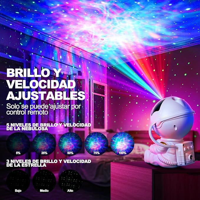 astronauta y proyector stellar