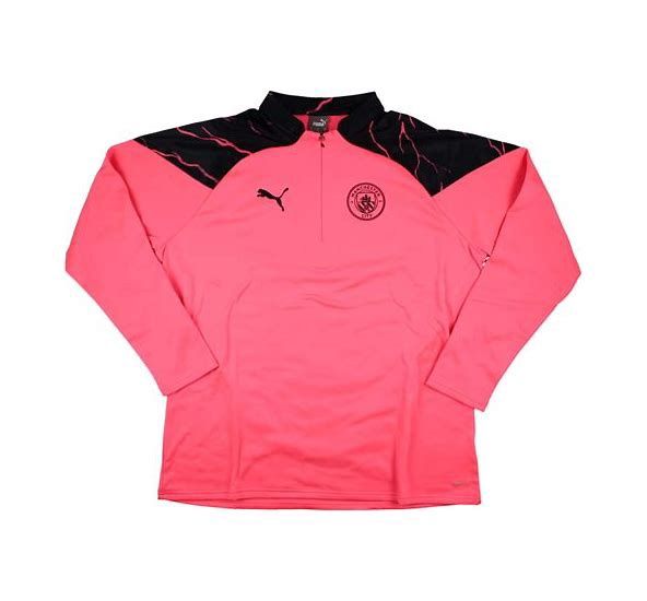 MANCHESTER CITY PINK TRAINING 1/4 FLEECE