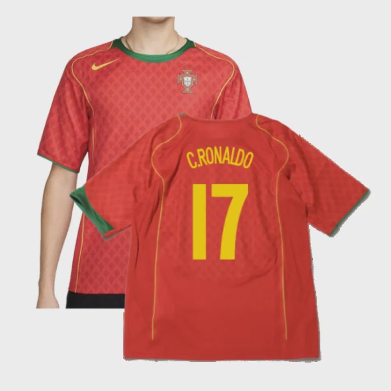PORTUGAL 04&#39; REISSUE HOME C. RONALDO JERSEY