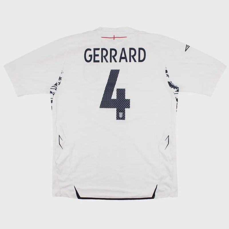 2007-2009 ENGLAND HOME SHIRT GERRARD #4 - (XL)