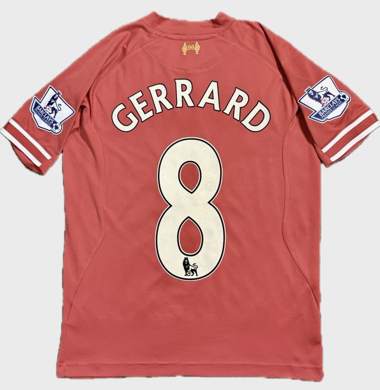 2014-2014 LIVERPOOL FC HOME PL SHIRT GERRARD #8 - (BOYS LARGE)