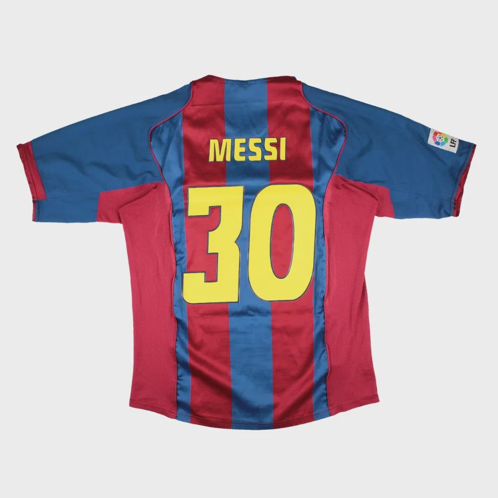 2004-2005 FC BARCELONA HOME SHIRT MESSI #30 - (L)