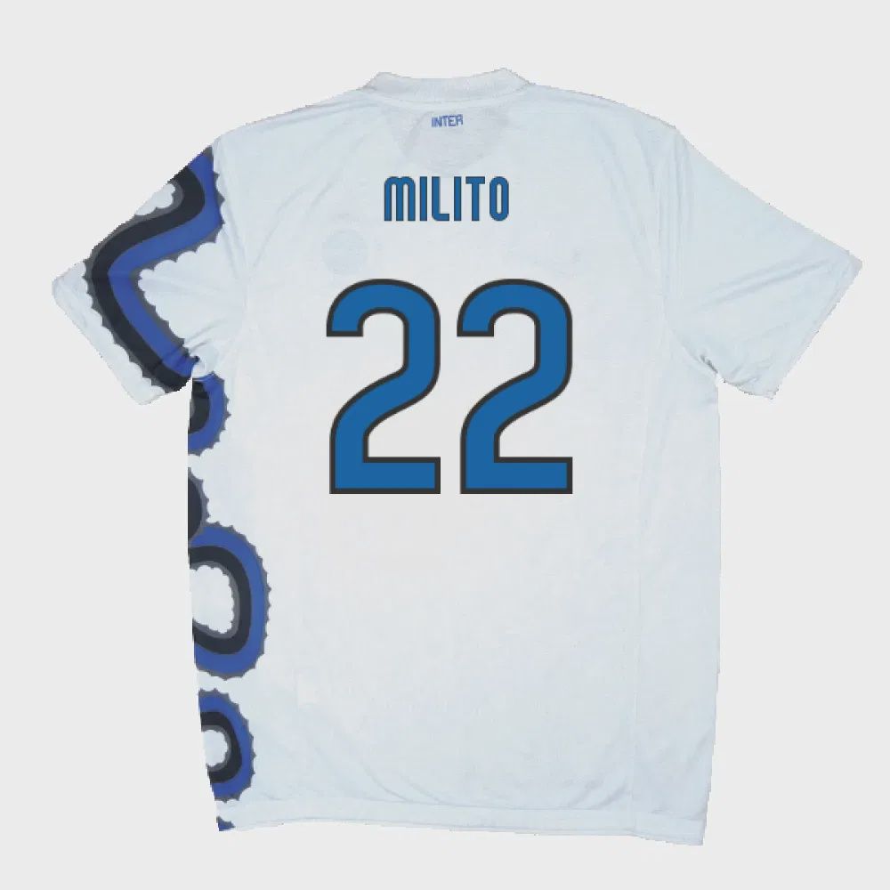 2010-2011 INTER MILAN AWAY SHIRT MILITO #22 - (XL)