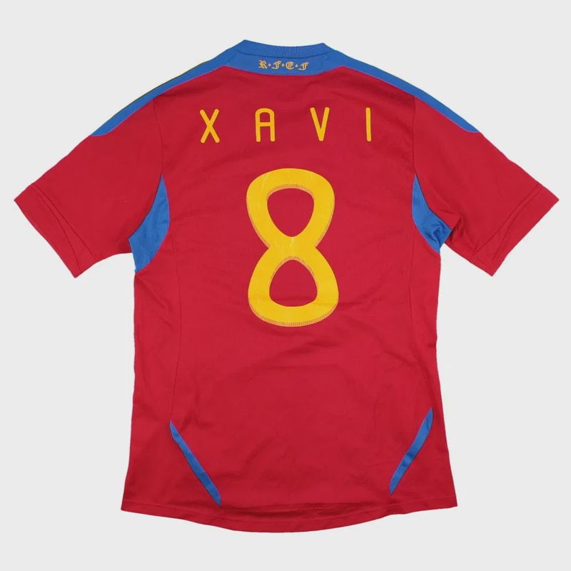 2011-2012 SPAIN HOME SHIRT XAVI #6 - (M)