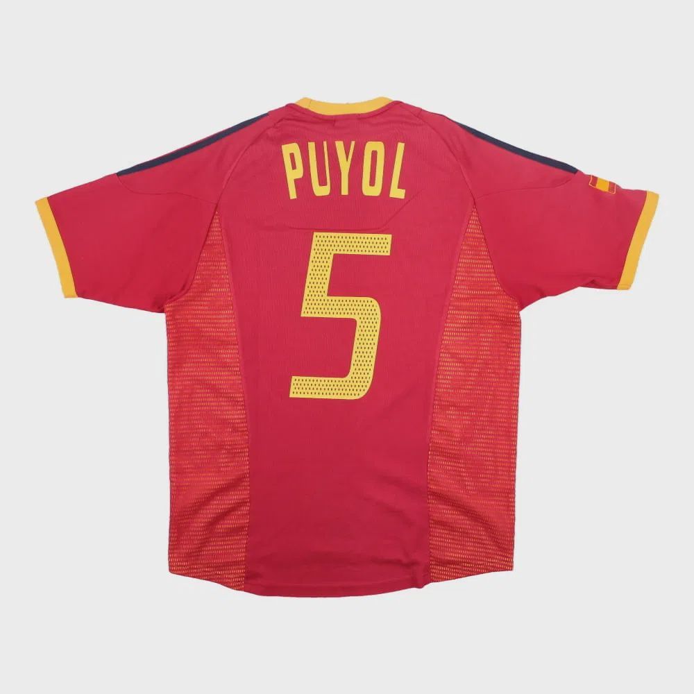 2002-2004 SPAIN HOME SHIRT PUYOL #5 - (M)