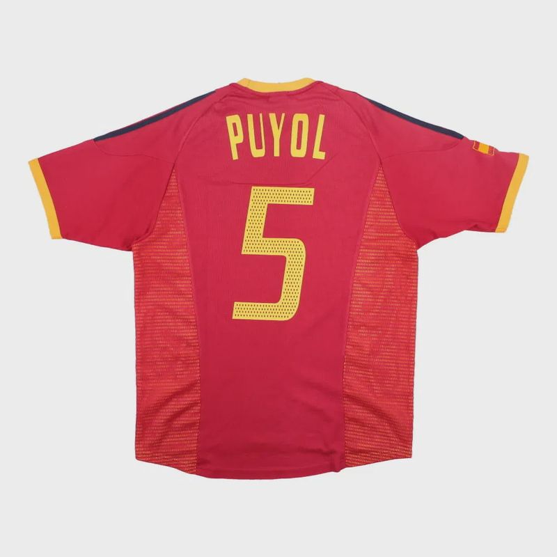2002-2004 SPAIN HOME SHIRT PUYOL #5 - (M)