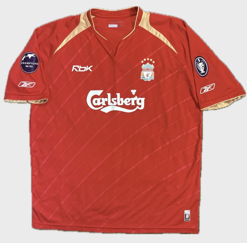 2005-2006 LIVERPOOL FC UCL HOME SHIRT - (XL)