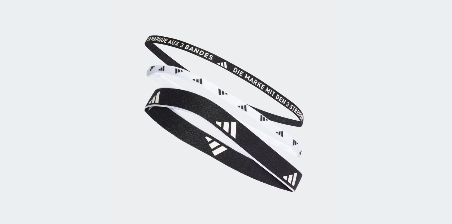 ADIDAS MULTIPLE WIDTH TRAINING HEADBANDS 3-PACK