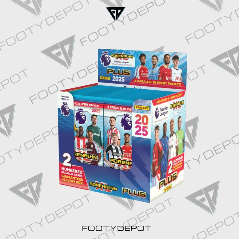 2024-25 PANINI ADRENALYN XL PLUS PREMIER LEAGUE CARDS – 50-PACK BOX (400 CARDS)