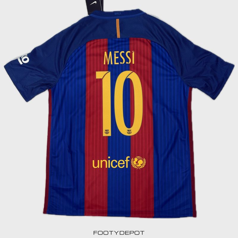 2016-2017 FC BARCELONA HOME SHIRT MESSI #10 - (L)