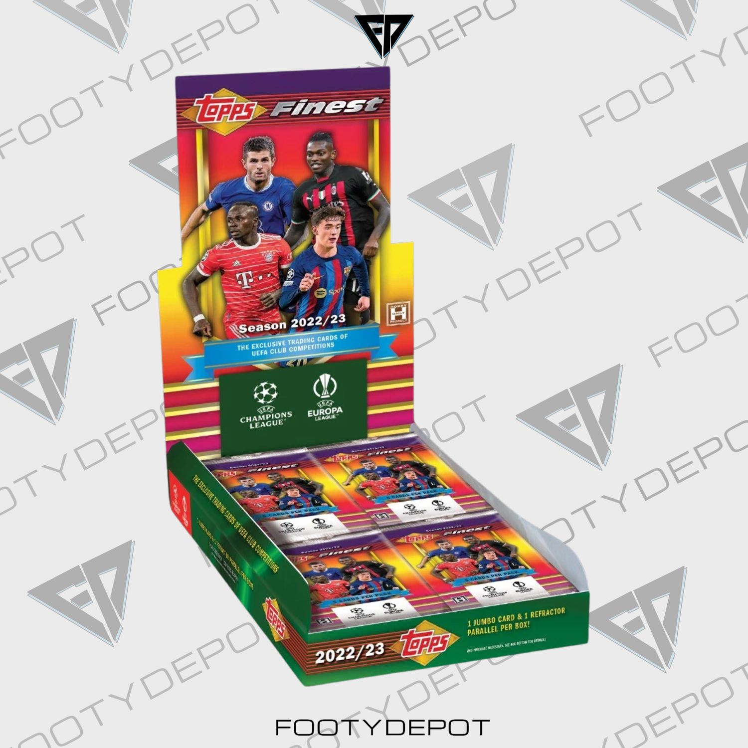 2022/23 TOPPS FINEST FLASHBACKS UEFA CLUB COMPETITIONS HOBBY BOX