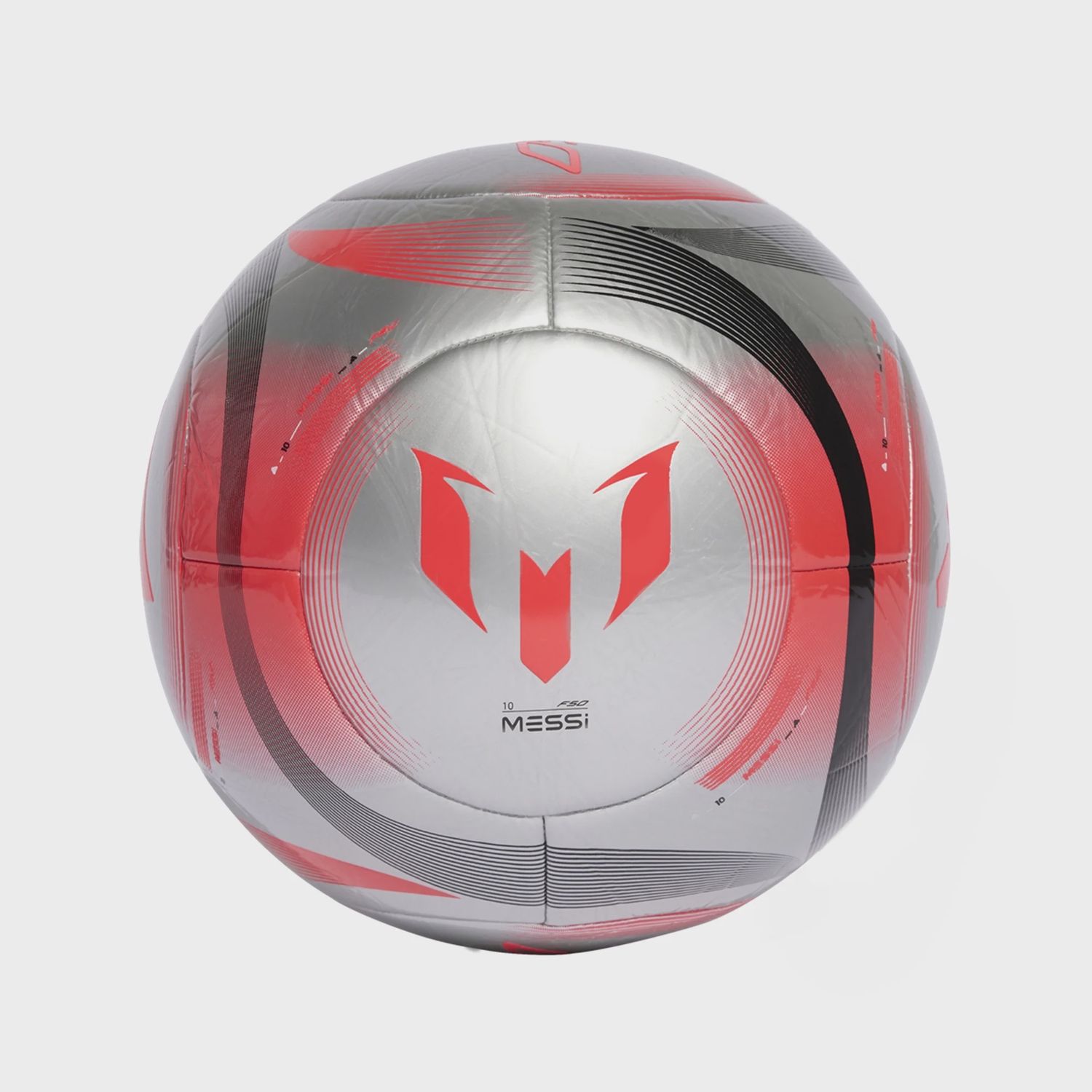 ADIDAS MESSI CLUB SOCCER BALL Silver/ Red