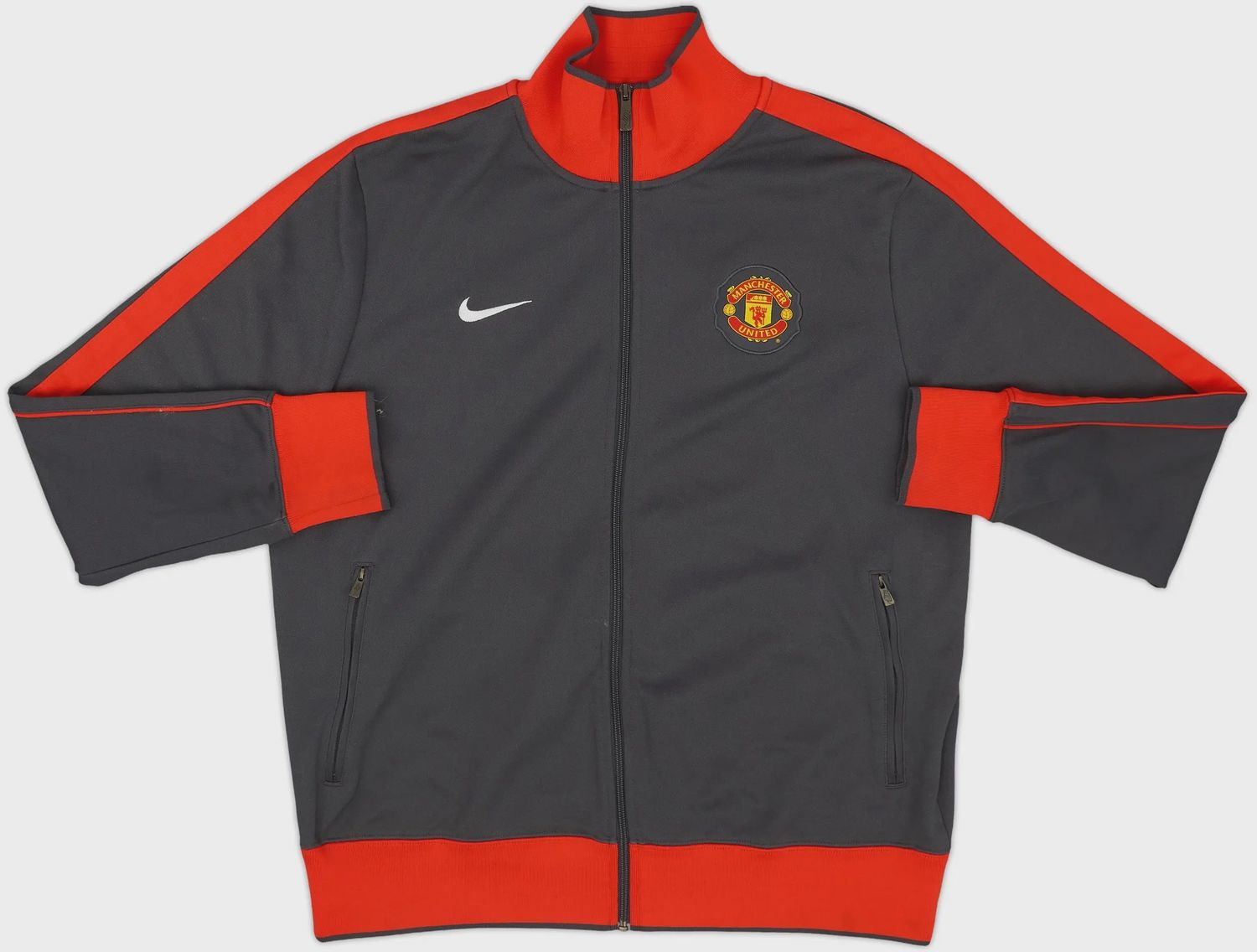 2010-11 MANCHESTER UNITED NIKE TRACK JACKET - (L)