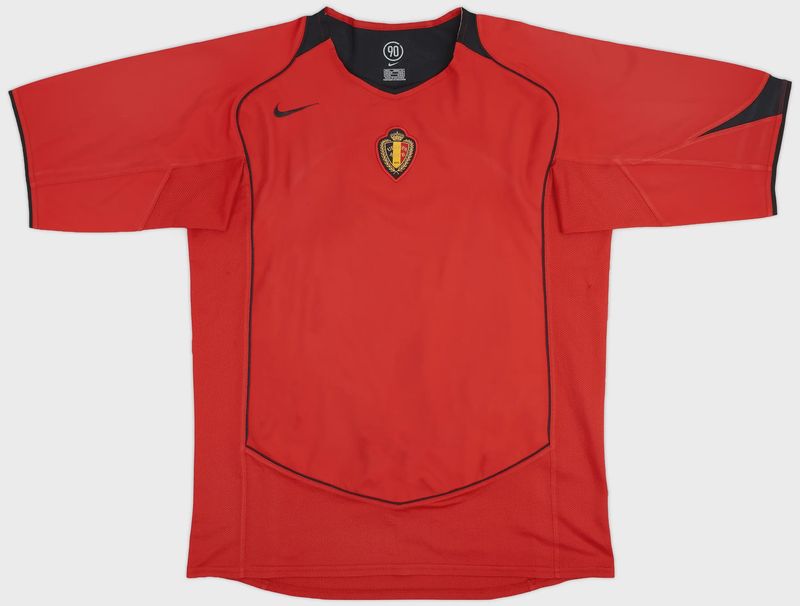 2004-2005 BELGIUM HOME SHIRT - (L)