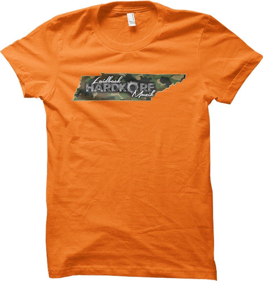 Orange Laid-back Hardkore T-Shirt