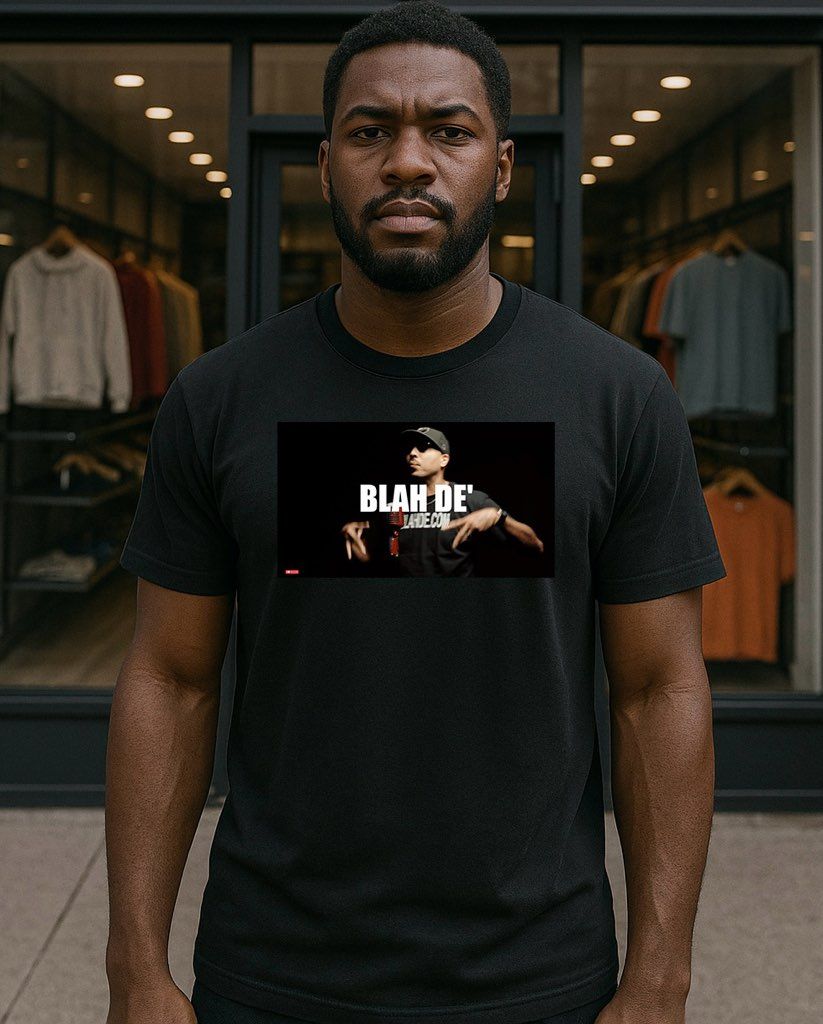 Blah De` Black Tee