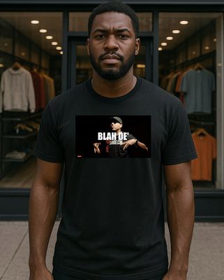 Blah De` Black Tee