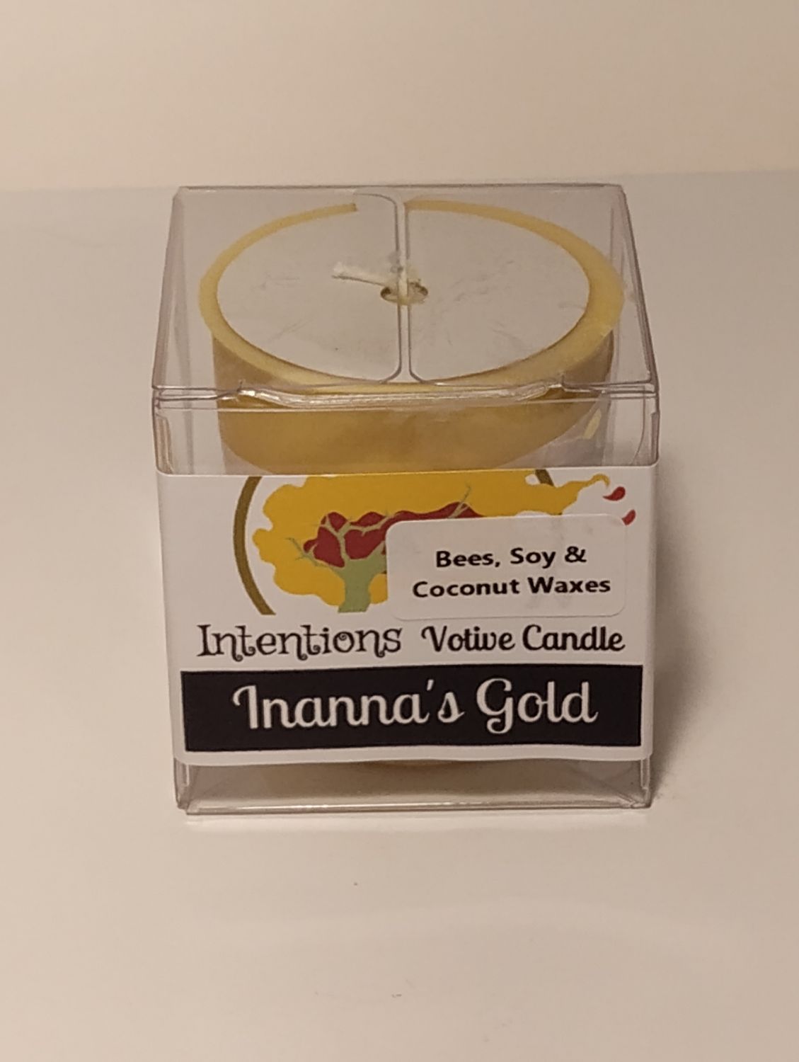 Inanna&#39;s Gold 2 oz. Soy, Coconut &amp; Beeswax Scented Candle