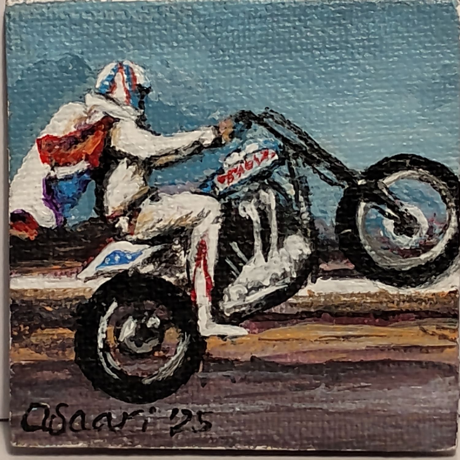 Evel Knievel - American Icon 2.5&quot; x 2.5&quot; Magnet