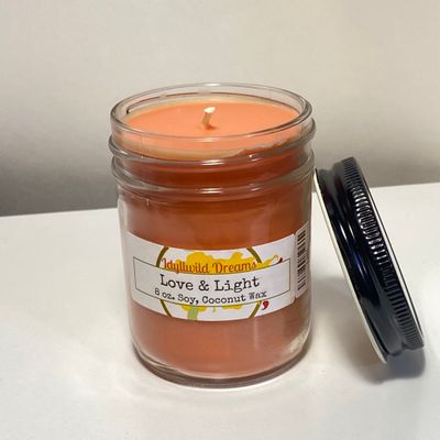 Love &amp; Light 8 oz. Soy &amp; Coconut Wax Scented Candle