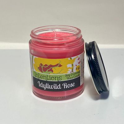 Idyllwild Rose Scented 4 oz. Soy &amp; Coconut Candle