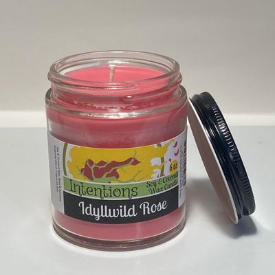 Idyllwild Rose Scented 6 oz. Soy &amp; Coconut Candle