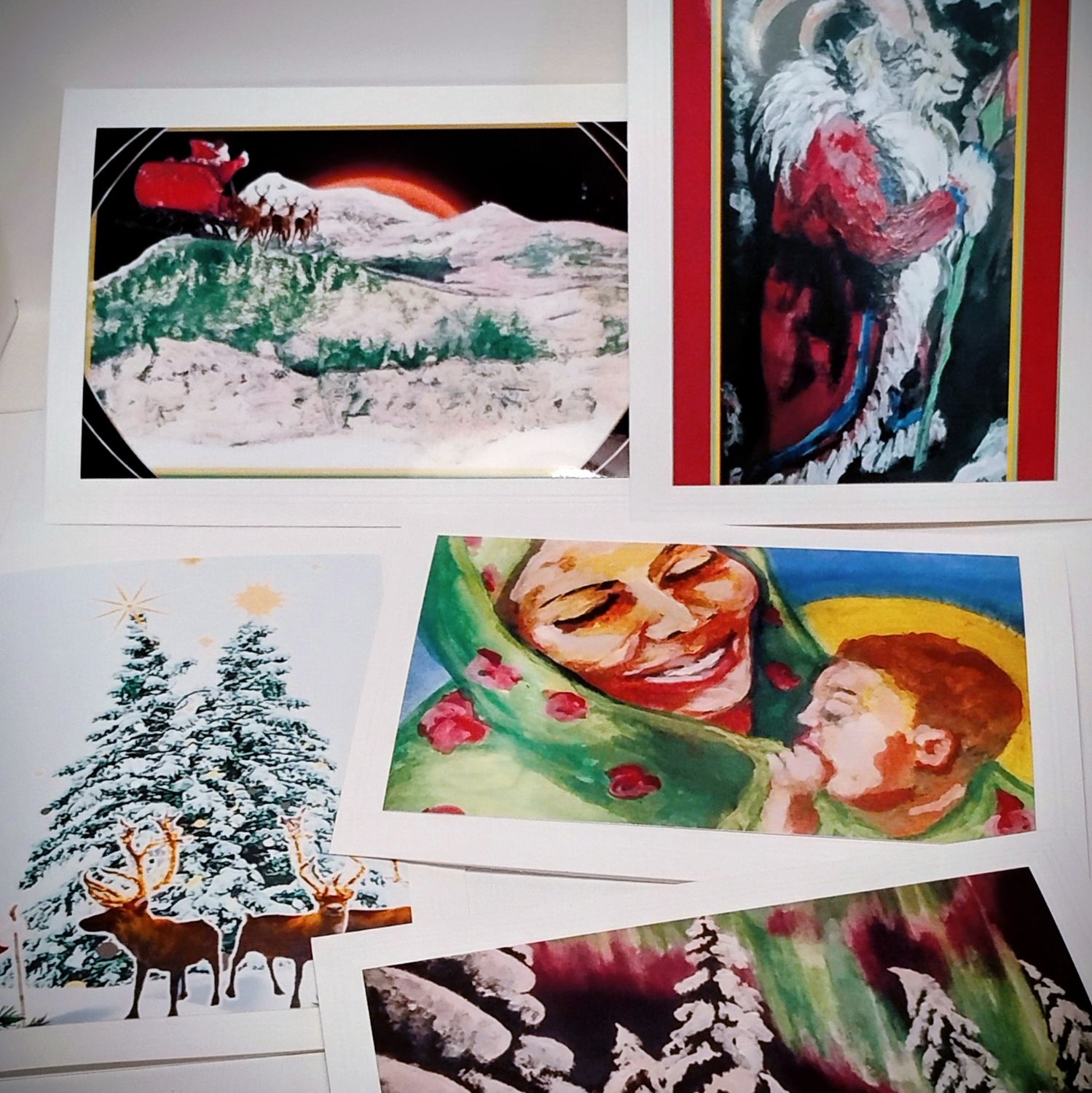Christmas 5-Card Set - Art Print Cards