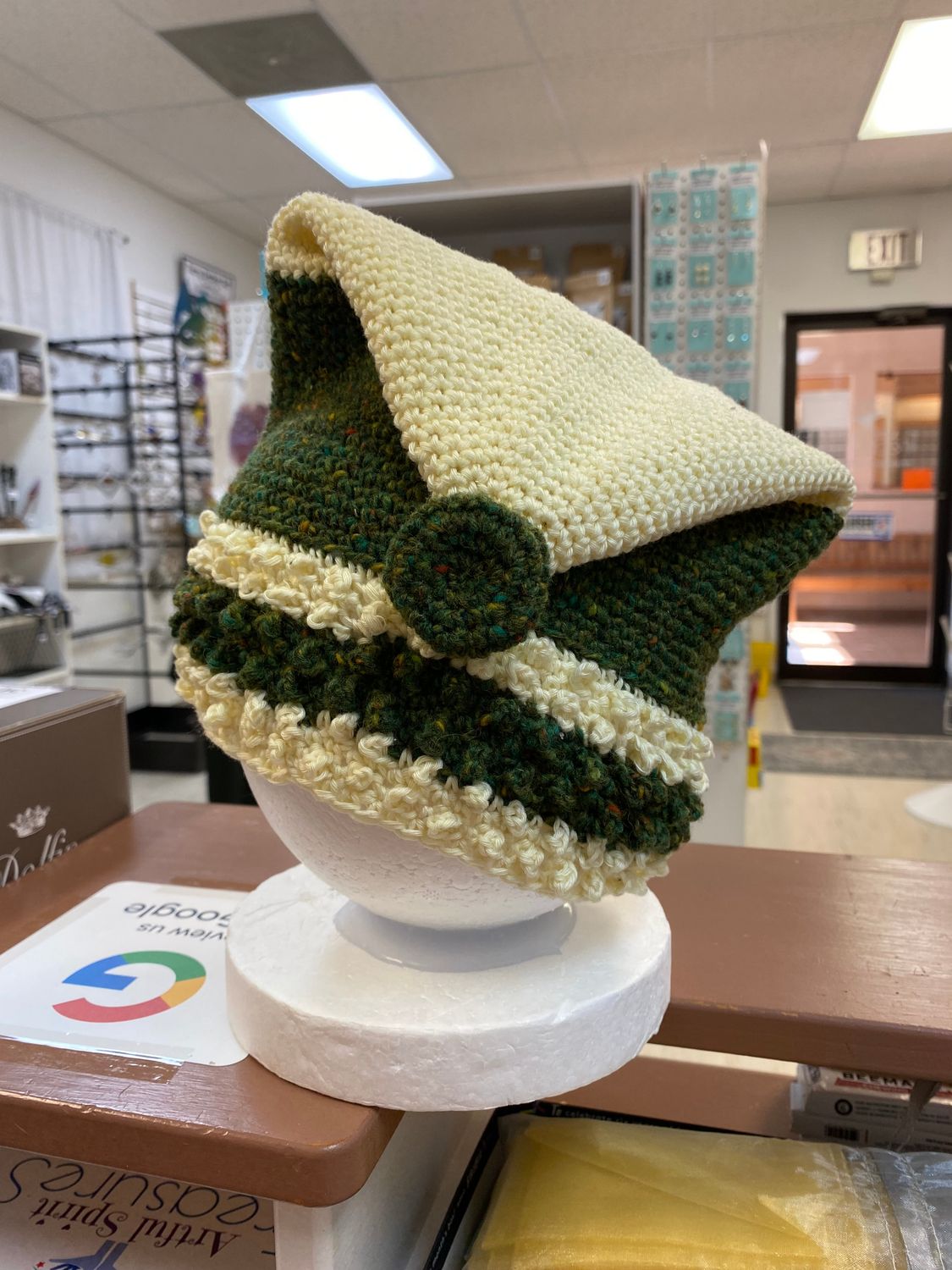 Button Hat | 1 - 3 yrs | Crochet by Drea