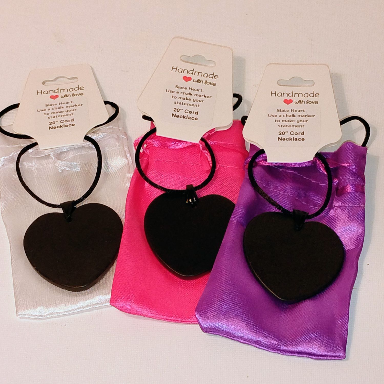 Slate Heart Pendant Necklace