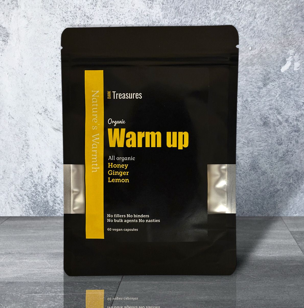 Organic Honey, Ginger and Lemon.