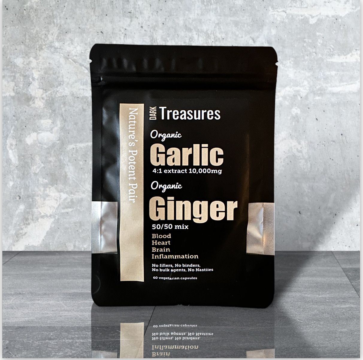 Organic Garlic and Organic Ginger (60) capsules