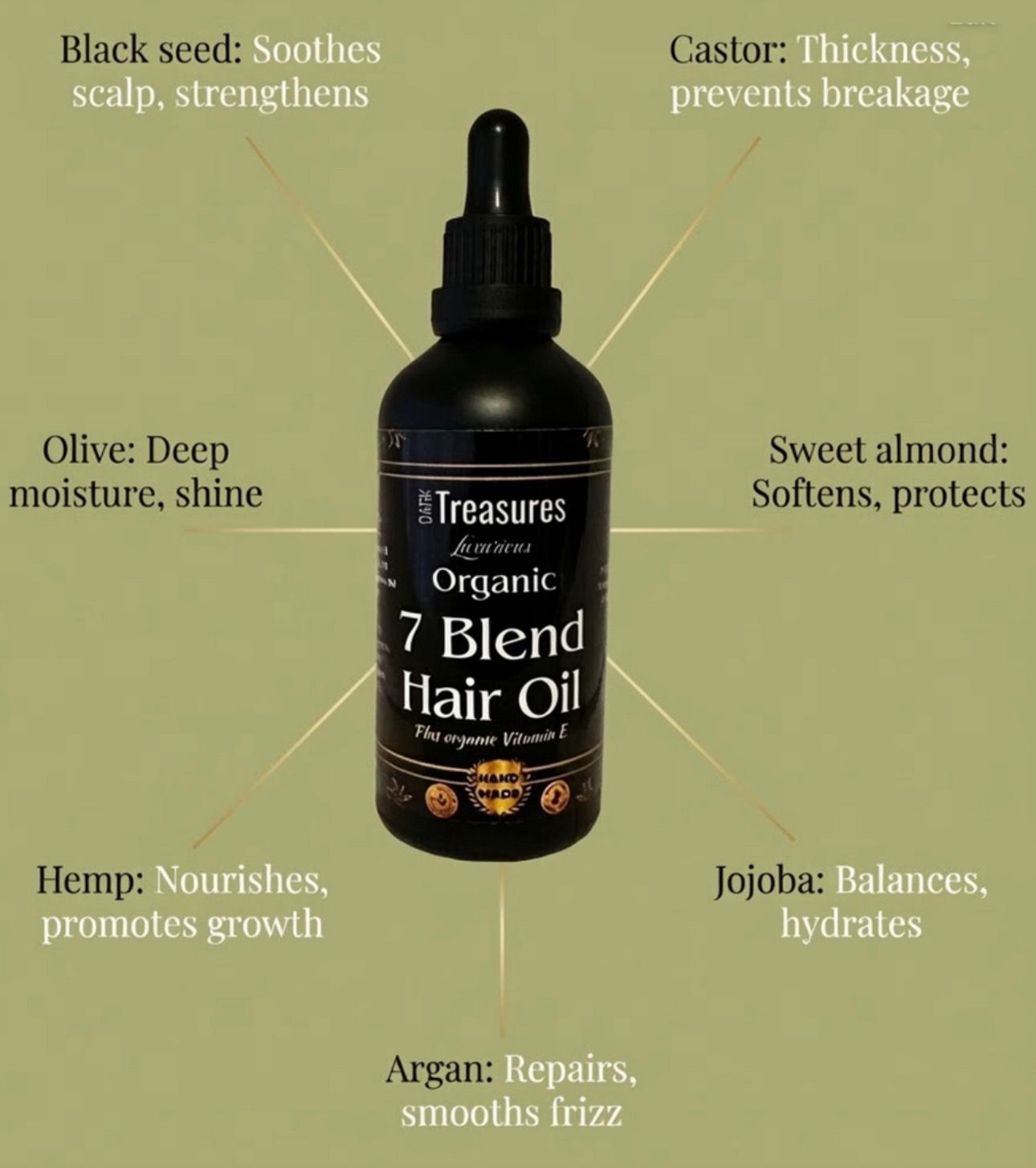 Organic Nine Blend Hair Oil (100ml)