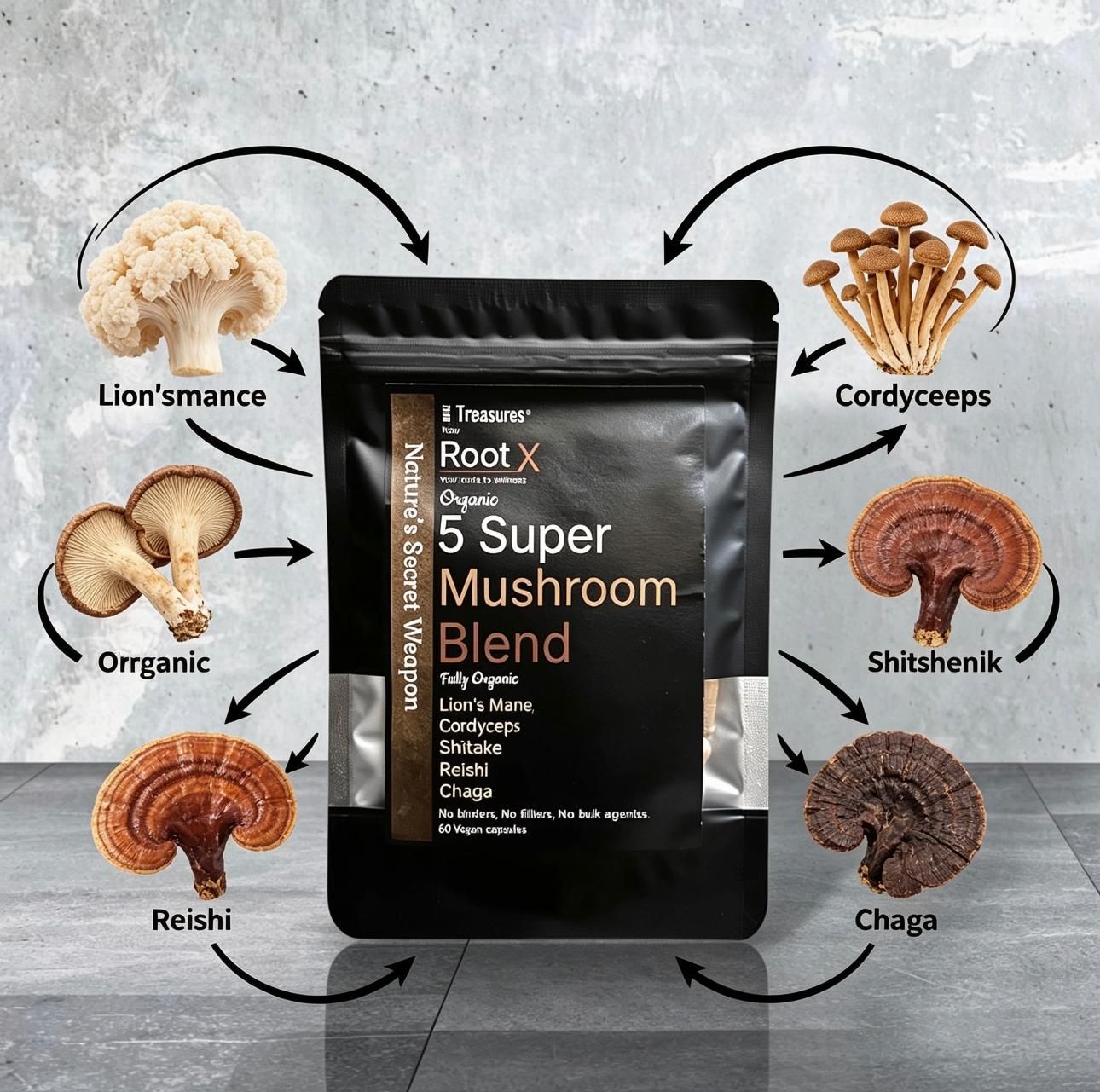 All Organic 5 blend mushroom mix