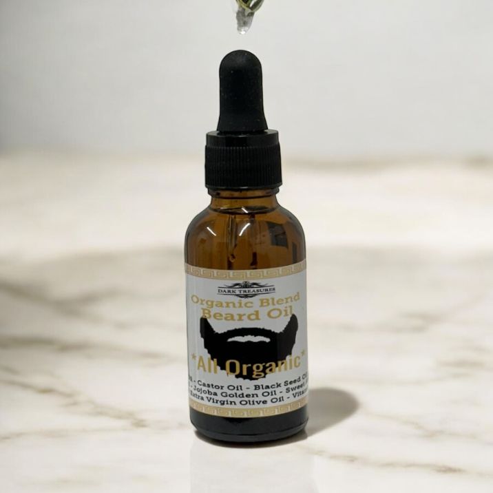 Organic Seven Blend Beard Oil plus Organic Vitamin E with Lavish Musk