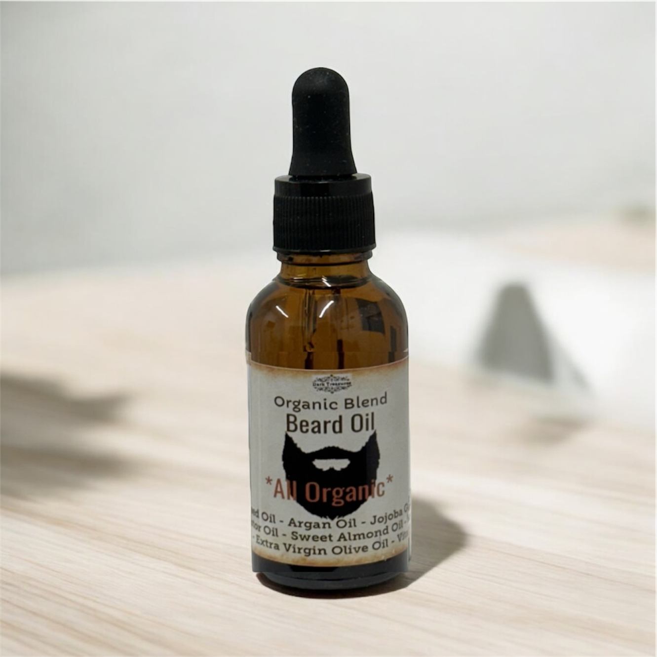 Organic Seven Blend Beard Oil plus Organic Vitamin E,  Totally Natural