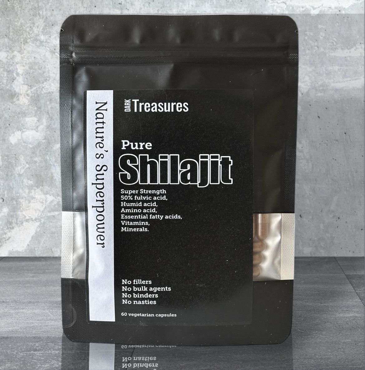 Pure 100% Shilajit extract 60 capsules