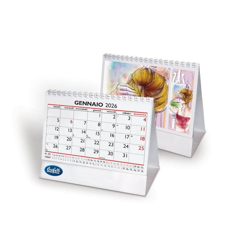 Kit 2 CalendArt Buffetti 2026 da tavolo