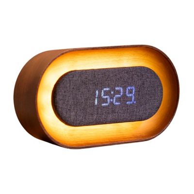 Lumos clock, ovale noce