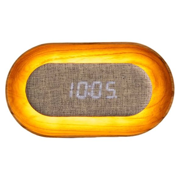 Lumos clock, ovale frassino