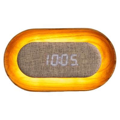 Lumos clock, ovale frassino