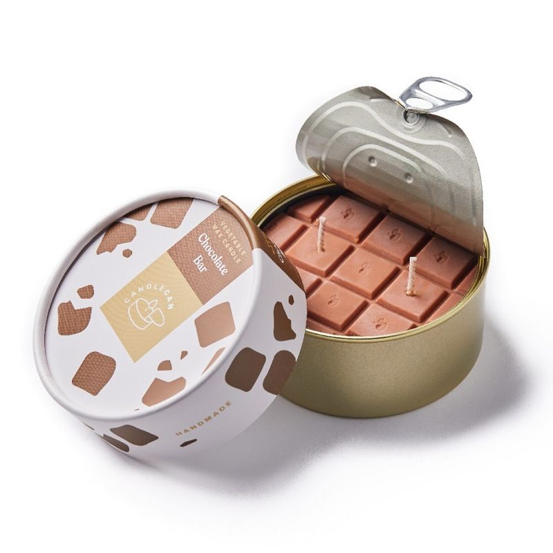 Candela in lattina - Cioccolato