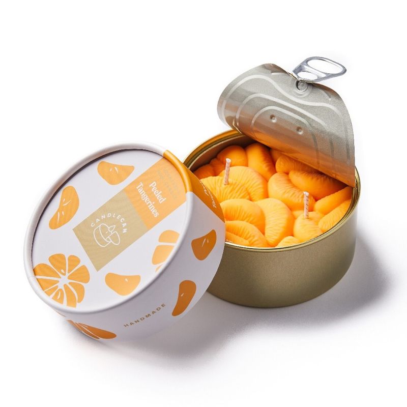 Candela in lattina - Mandarino