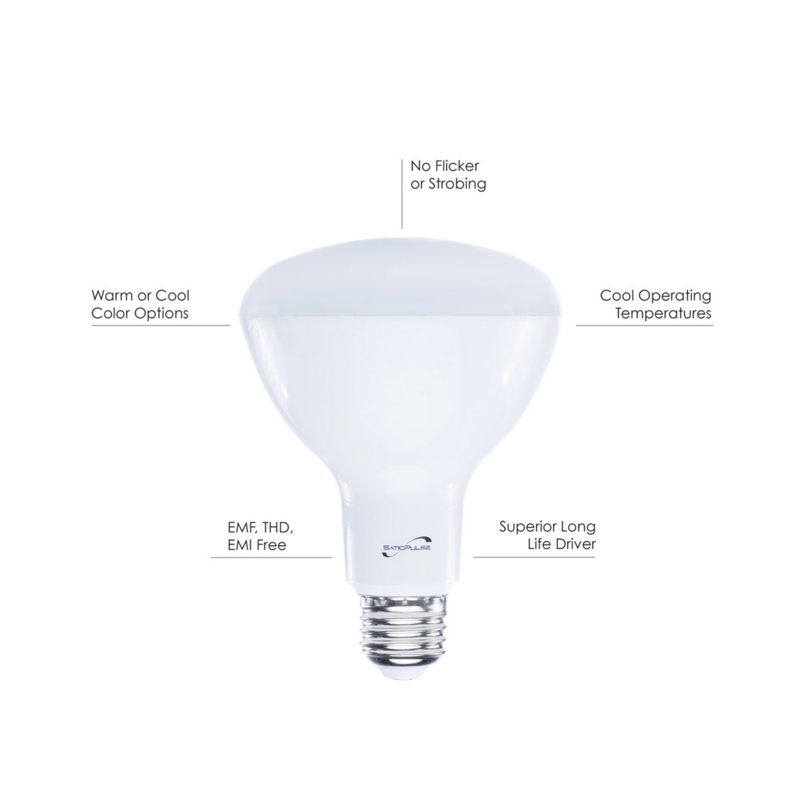 SaticPulse Light Bulbs (9) Pack 12W Warm Temp