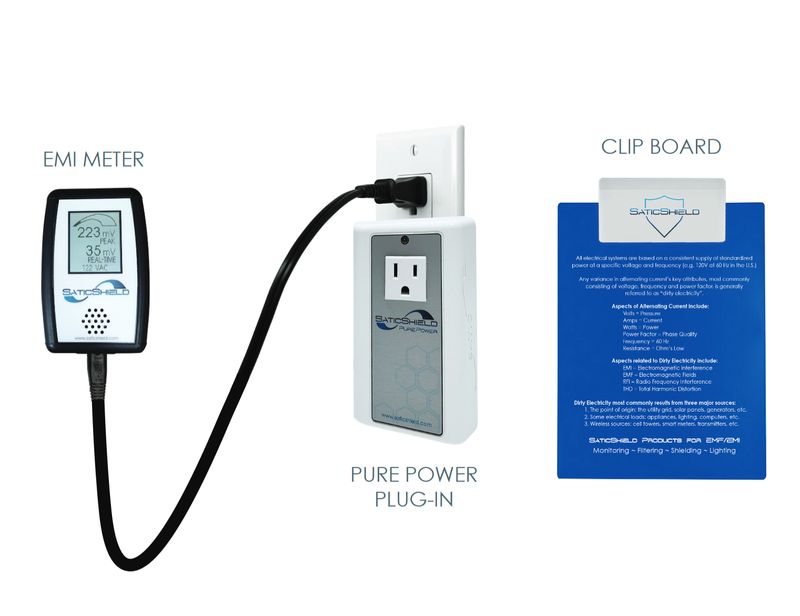 Pure Power Plug-In &amp; EMI Meter Combo Pack (EMF Test Kit)