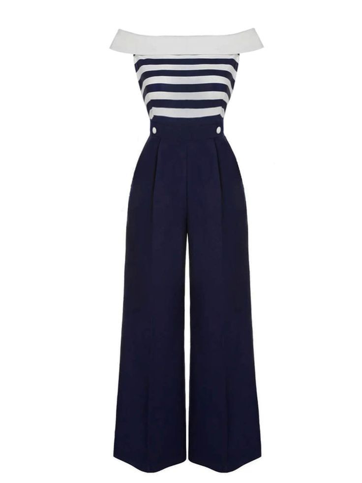 Striped Jumpsuit
