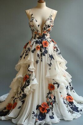 Backless Floral Dress